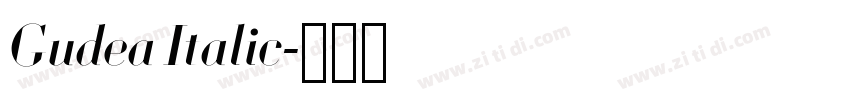Gudea Italic字体转换